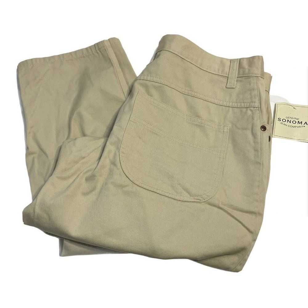 Sonoma Women's Tan and Cream Jeans